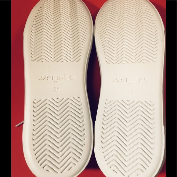 NIB J/Slides Leather Floral Sneakers - Picture 6 of 6